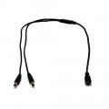 Power adapter DC "Y" Pigtail 1 to 2 PC06